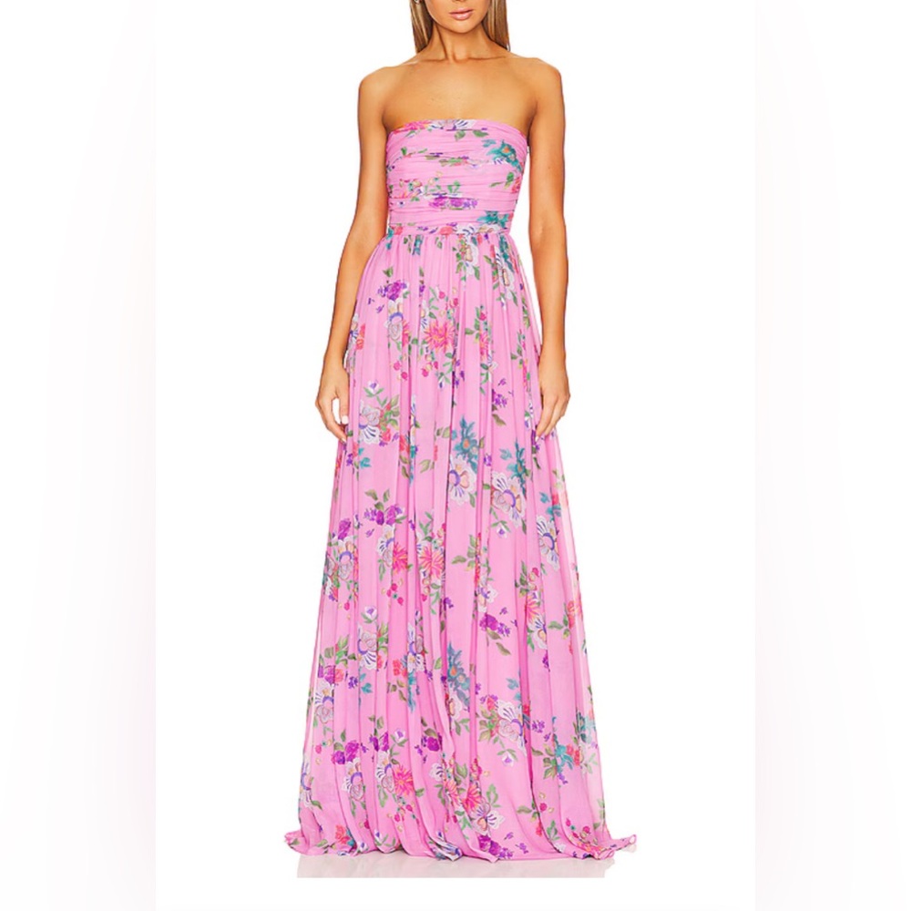 Camille Dress in Pink Mullti
SAU LEE